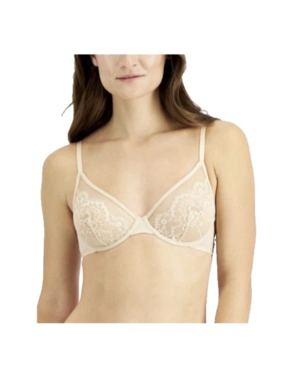 INC International Concepts Lace Underwire Bra Cafe Latte Size Small NWT